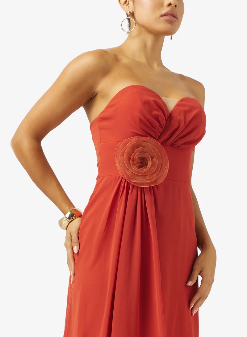 Ella Limited Edition  Bandeau Sweetheart Neck Dress for Women | Best Price UAE